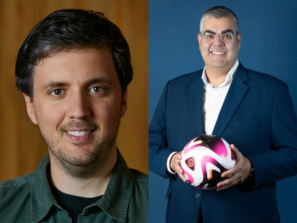 Pepeu Correa, CEO da 30e, e Fred Nantes, CEO do Maracanã