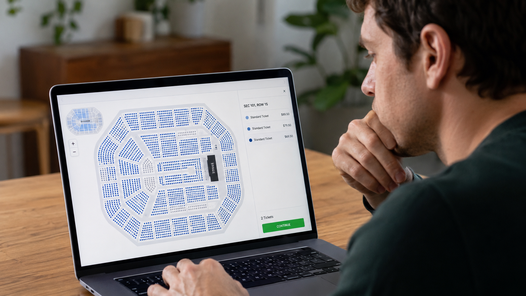 Blue dot fever, compra de ingressos