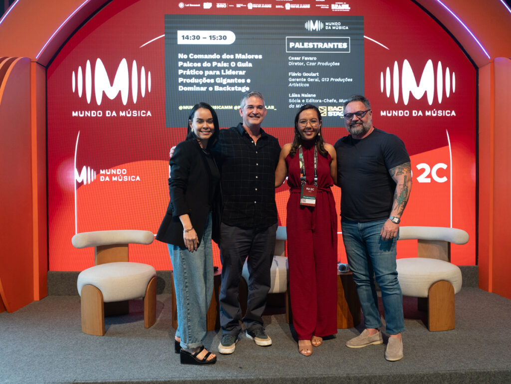 Camila Rebouças, Flavio Goulart, Láisa Naiane e Cesar Favaro