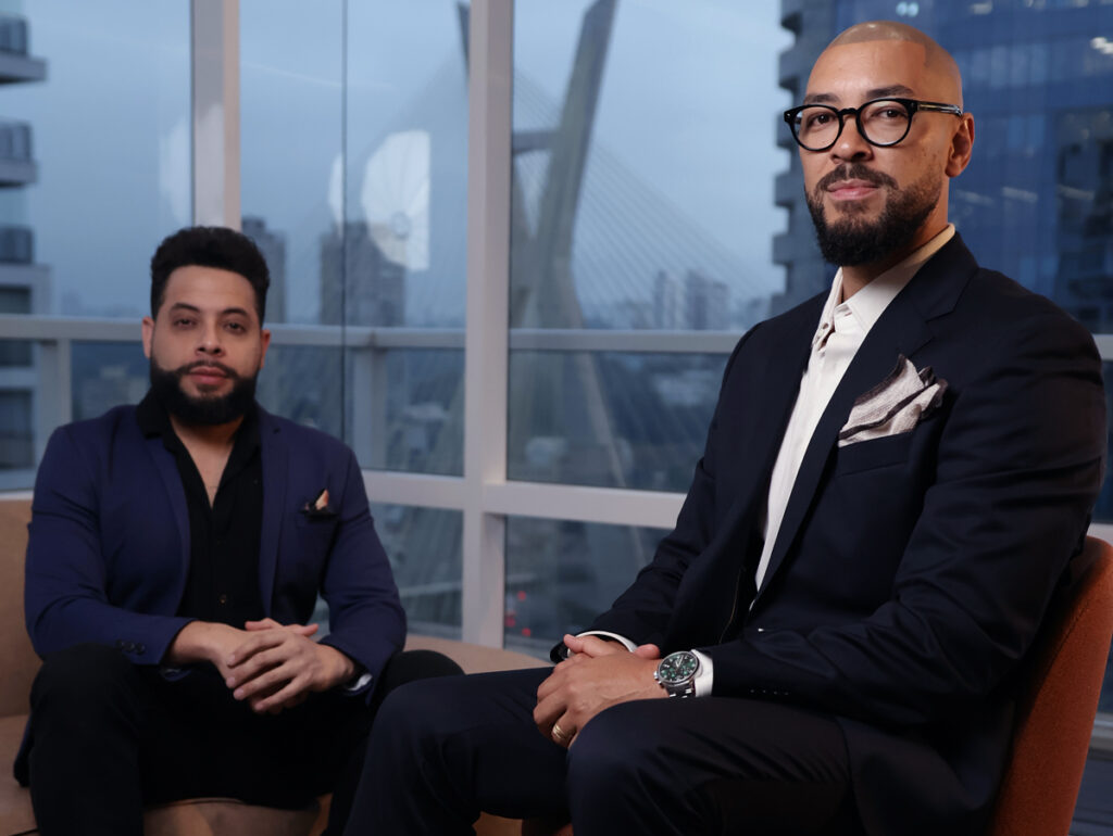 Felipe MusicMaker e Ton Carfi, sócios da RMB