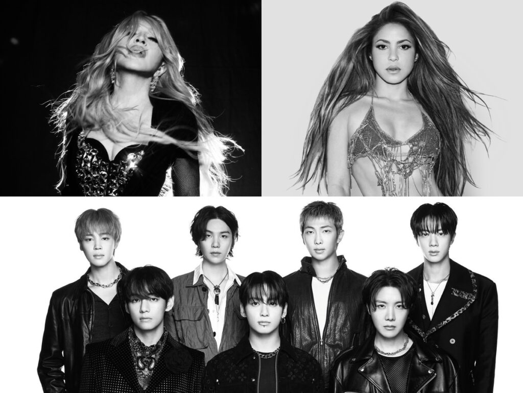 Madonna, Shakira e BTS