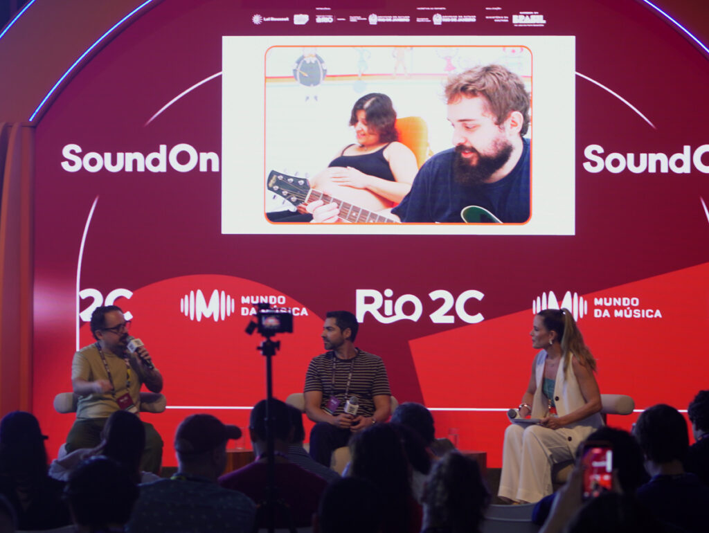 Painel Mundo Bita no palco Soundbeats III (Crédito: Igor Ventura)