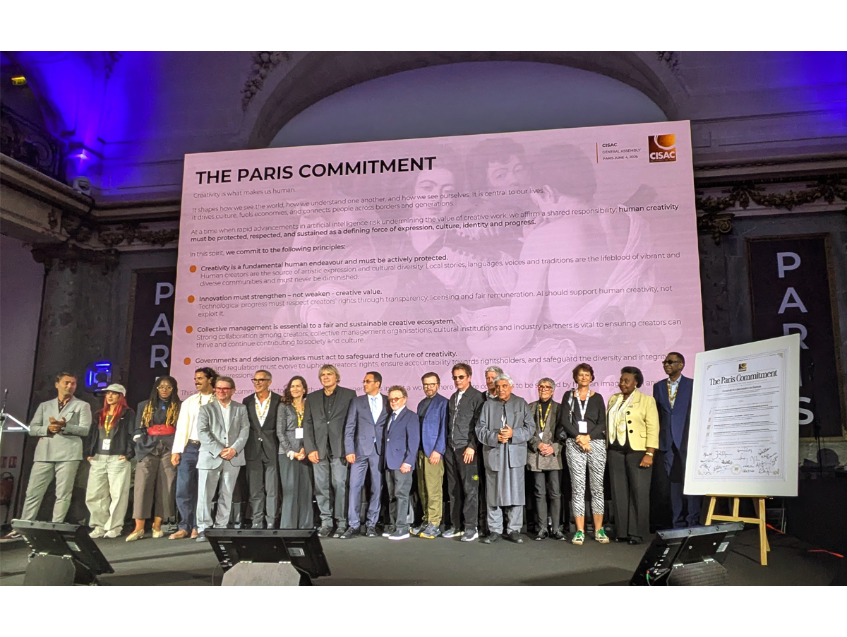 Assembleia Geral da Cisac comemora seus 100 anos e lança o Compromisso de Paris, voltado para a regulamentação da IA
