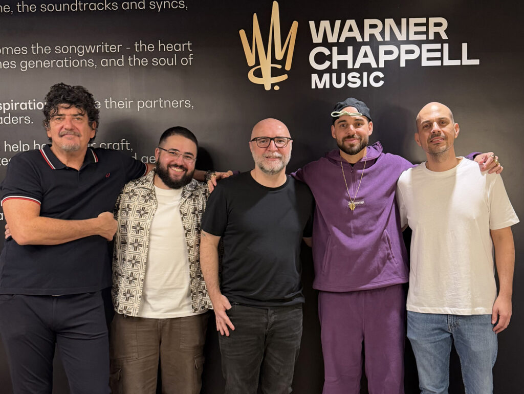 Equipe Warner Chappell Music e Papatinho