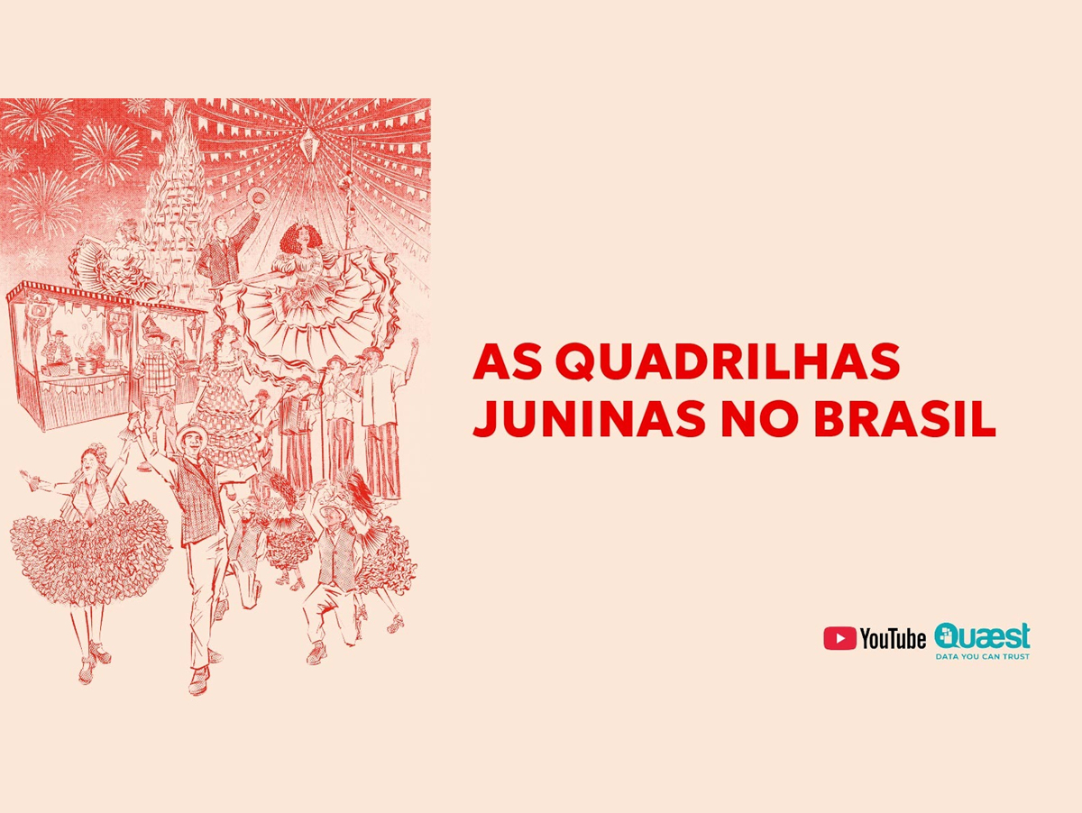Quadrilhas juninas são tema de estudo Quaest e YouTube