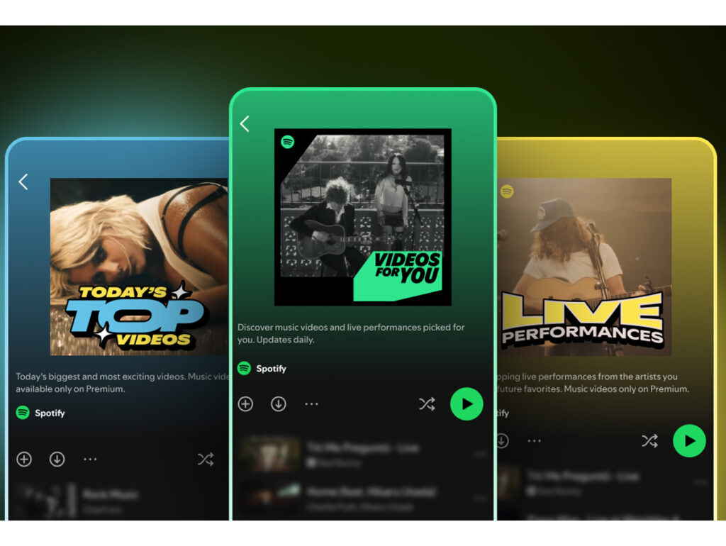 Spotify permite upload de vídeos via Spotify for Artists