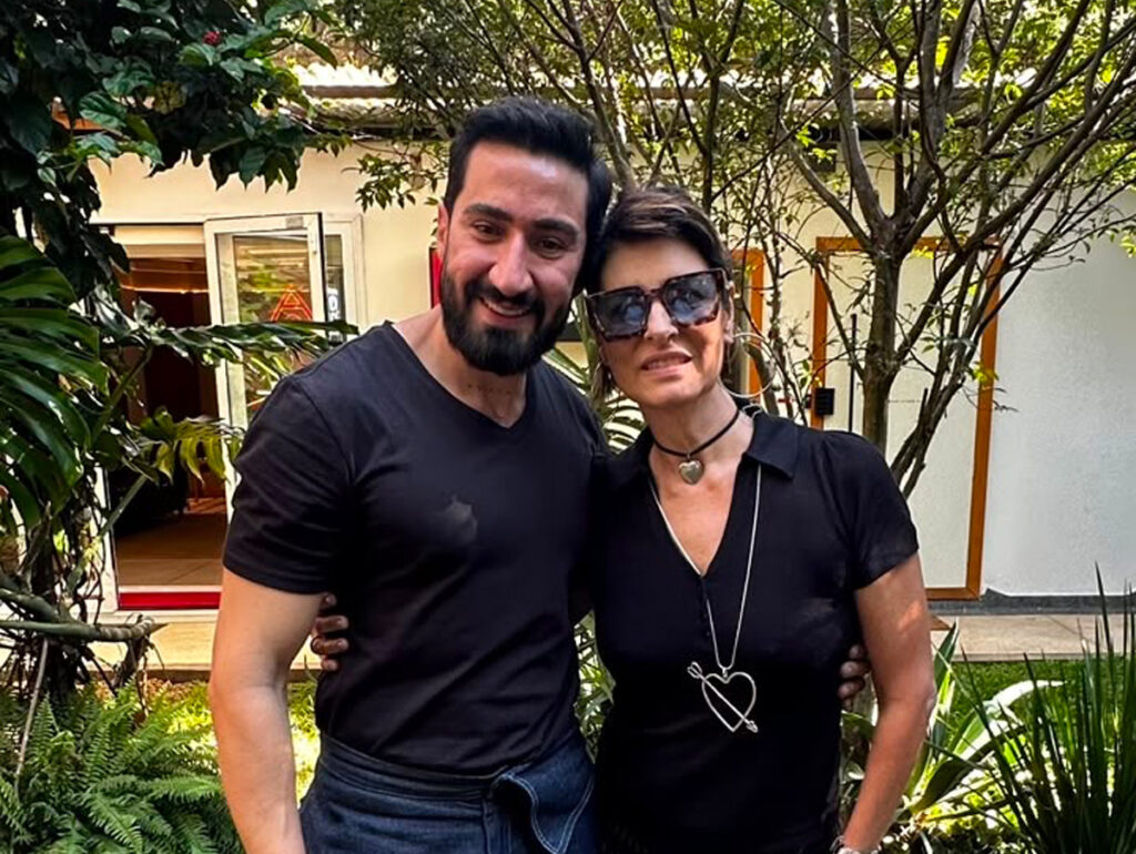 Fernando Dourado, Country Manager da BOA Música e Fernanda Abreu, cantora, compositora e adminstradora da editora Garota Sangue Bom