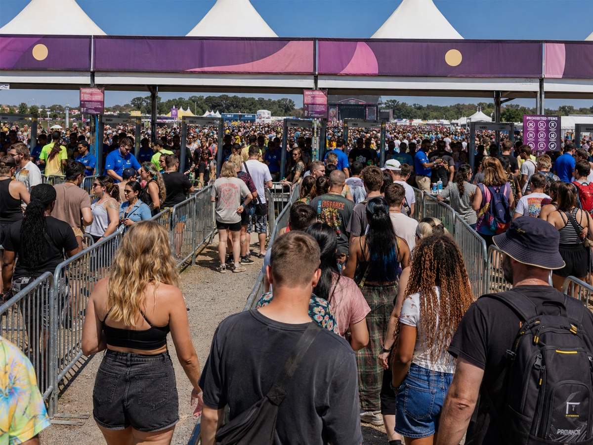 Fila de festival, eventos