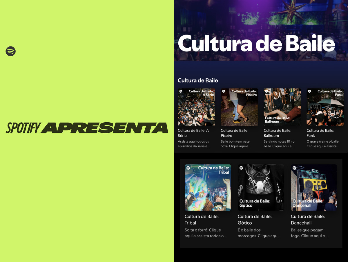 Spotify aposta em diferentes movimentos e na força das comunidades com a minissérie original 'Cultura de Baile'