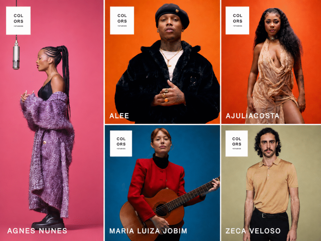 Agnes Nunes, Alee, AJULIACOSTA, Ana Luiza Jobim e Zeca Veloso no A Colors Show