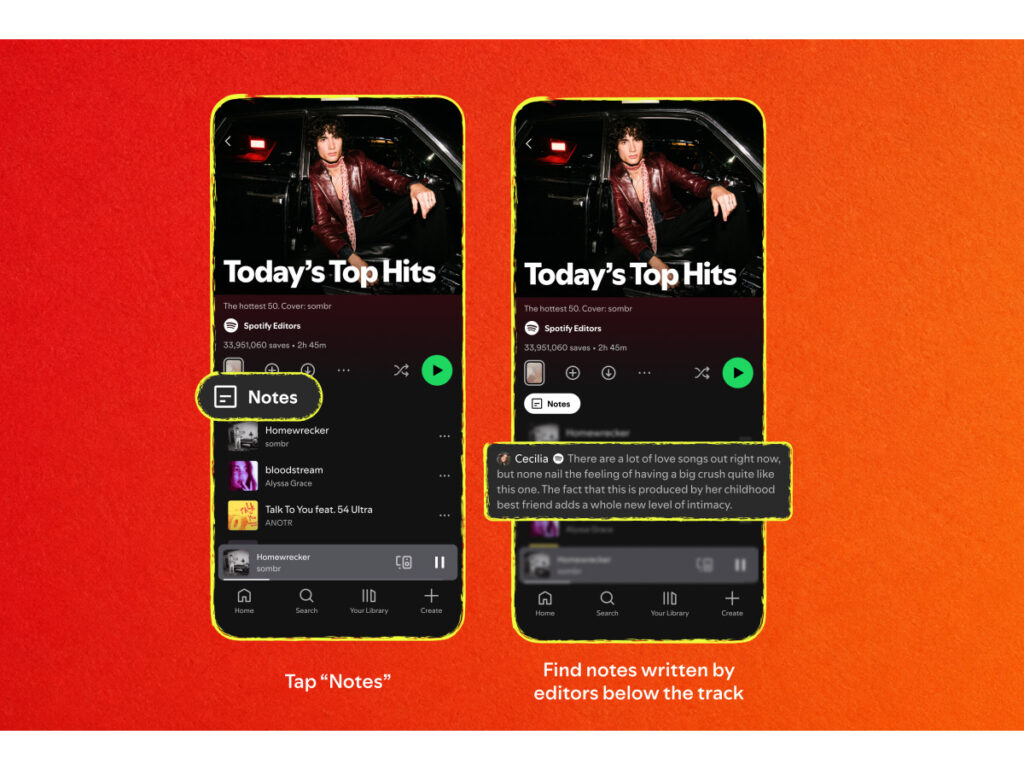 Como acessar as notas de seleções no Spotify