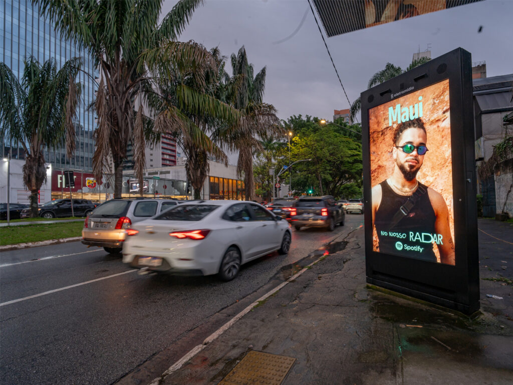 Campanha do Radar Spotify em São Paulo (Crédito: Divulgação)