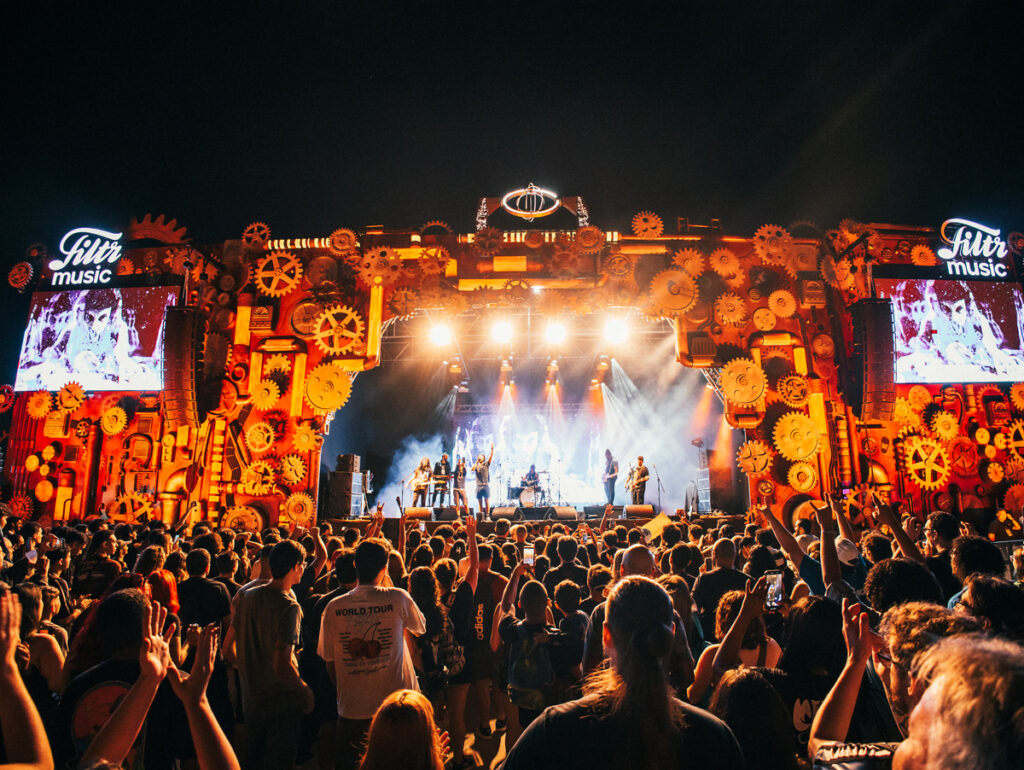 Palco Supernova no evento teste do Rock in Rio 2026